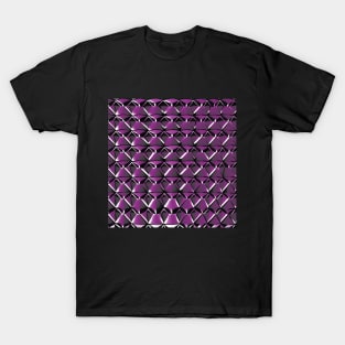 3D Geometric Polygon (Magenta) T-Shirt